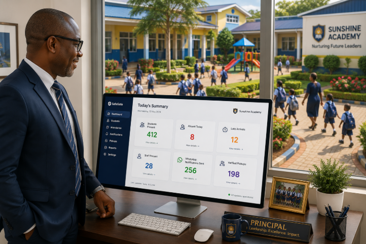 Principal reviewing AlphaOne Pay dashboard